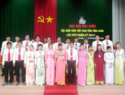 Ra mắt BCH Hội Sinh viên tỉnh Vĩnh Long khóa II, nhiệm kỳ 2013-2018
